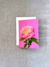 Blank Card, Pink Peony
