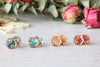 Hexagon Studs: Choose Gold, Silver or Rose Gold