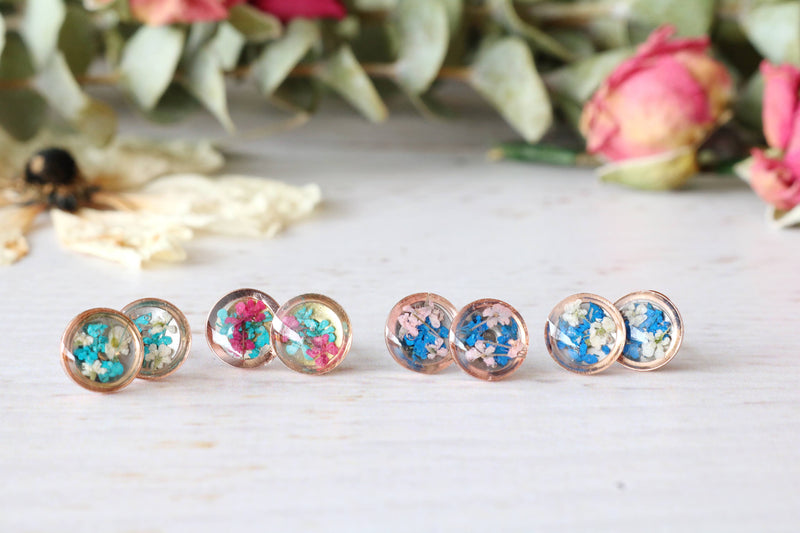 Circle Studs: Choose Gold, Silver or Rose Gold