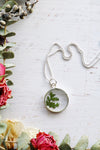Circle Necklace with Lace Fern