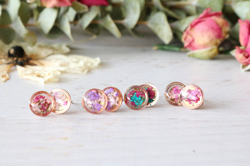 Circle Studs: Choose Gold, Silver or Rose Gold